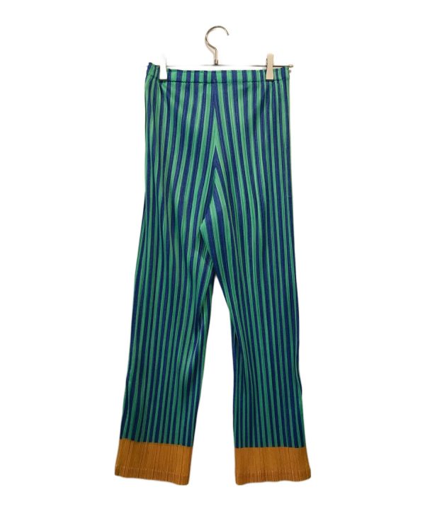 [Pre-owned] PLEATS PLEASE striped pleated pants PP23JF693 Online now