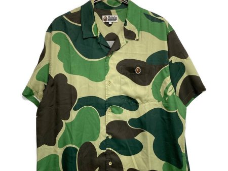 [Pre-owned] A BATHING APE ABC Camo Open Collar Shirt 001SRJ201002I Online now