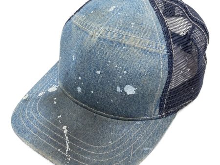 [Pre-owned] GREG LAUREN Denim Trucker Cap   Hat Fashion