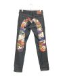 [Pre-owned] EVISU Carrot-fit Denim Jeans with Allover Daruma Daicock Print Hot on Sale