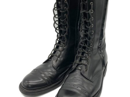 [Pre-owned] YOHJI YAMAMOTO Leather cap toe lace-up boots FP-E06-755-374 on Sale