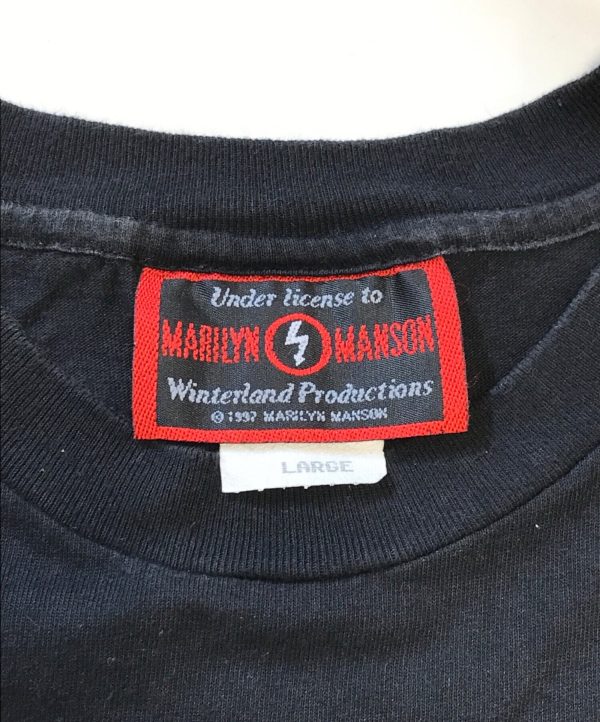 [Pre-owned] Band T-Shirt 90s MARILYN MANSON Band T-Shirt Online Hot Sale