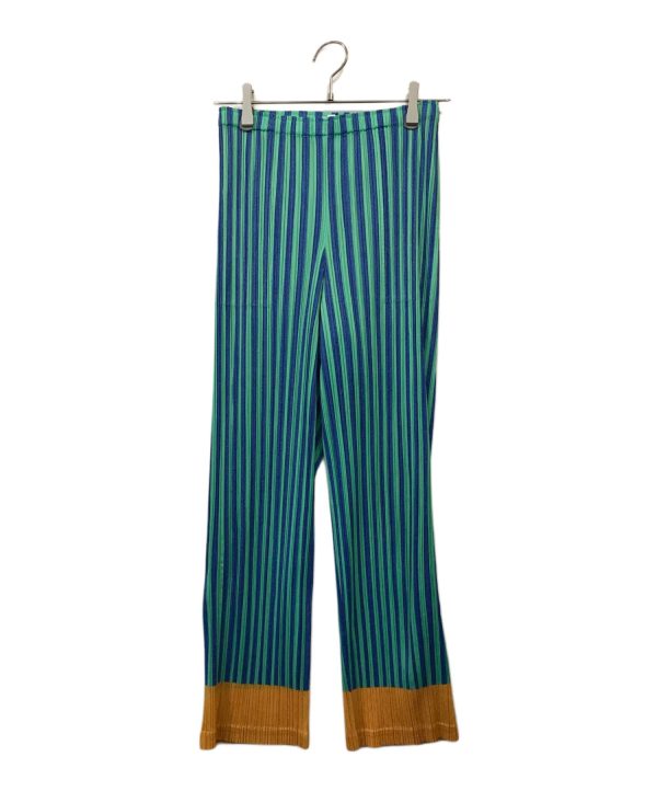 [Pre-owned] PLEATS PLEASE striped pleated pants PP23JF693 Online now