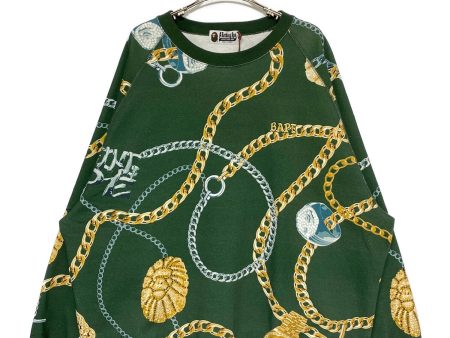 [Pre-owned] A BATHING APE BAPE JEWELS CREWNECK ( Bape Jewels Crew Neck ) 1J80-113-003 Fashion