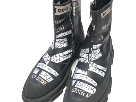 [Pre-owned] both Side Zip Rubber Boots Online Sale