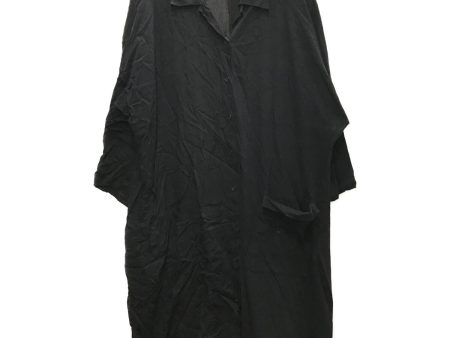 [Pre-owned] BLACK Scandal Yohji Yamamoto Cut-out Long Shirt Dress NH-B20-824 on Sale