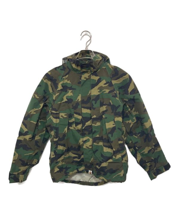 [Pre-owned] A BATHING APE Woodland Camo Pattern Gore-Tex Jacket 001hj0101009x For Sale