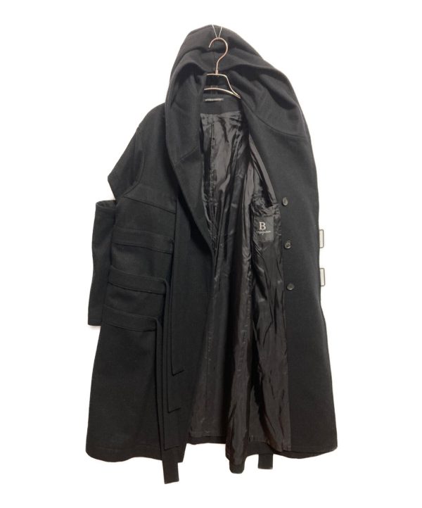 [Pre-owned] B Yohji Yamamoto Belted Design Hooded Coat NC-C51-103 Online Sale