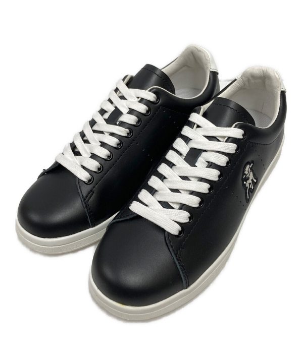 [Pre-owned] UNDERCOVER Sheep embroidered leather sneakers Online Hot Sale