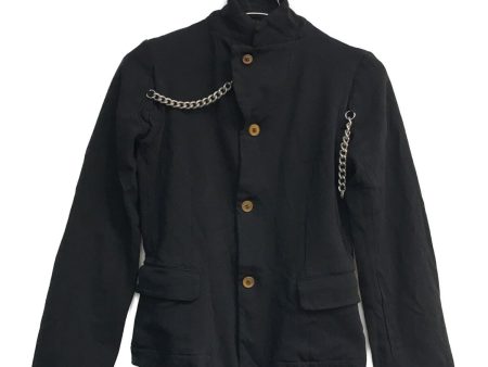 [Pre-owned] COMME des GARCONS COMME des GARCONS Chain decoration stand collar jacket RB-J024 AD2008 poly shrink-wrap black RB-J024 Sale