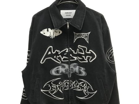 [Pre-owned] AMBUSH Denim Patch Bomber Jacket BMYQ001F23DEN001 Sale