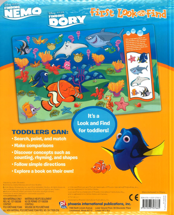 First Look And Find: Disney Pixar Finding Nemo Finding Dory Cheap