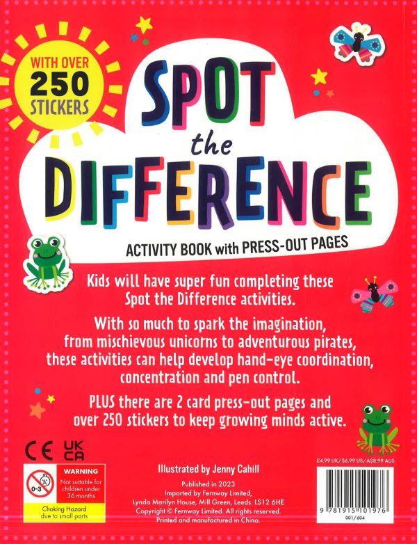 Spot The Difference Activity Book With Press-Out Pages Cheap