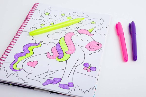 Magic Pattern Colouring: Neon Unicorns on Sale