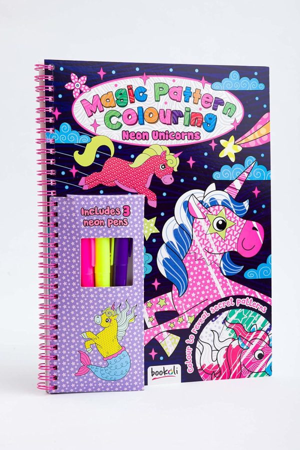 Magic Pattern Colouring: Neon Unicorns on Sale