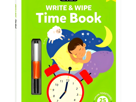 Junior Explorers Write And Wipe: Time Book Cheap