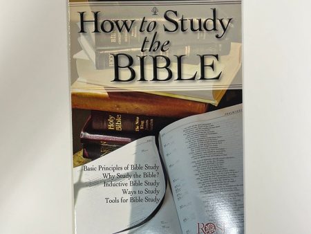 HOW TO STUDY BIBLE PAMPHLET-7637 For Discount