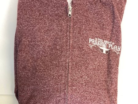 GPP MAROON ZIP HOOD SWEAT SM-XL-8676 : SM-XL For Sale