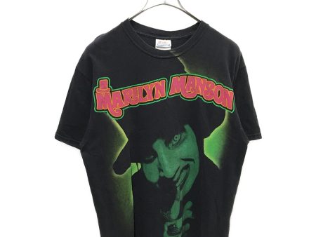 [Pre-owned] Marilyn Manson 00`s band print TEE For Cheap